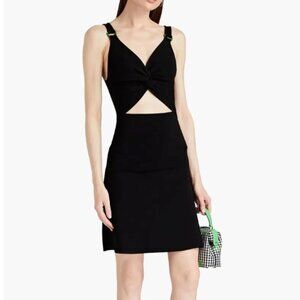 Sandro Louisona Ring-Embellished Cutout Stretch-Knit Mini Dress